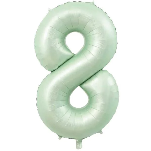 Folyo Balon Retro Yeşil 8 16 İnç 36 Cm